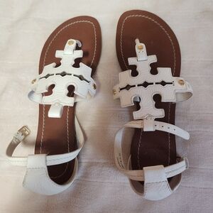 White TB sandals, 8